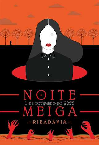 Fechas, información, programa, cartel, imágenes, mapa y ubicación de Noite Meiga (2025)  en  Ribadavia