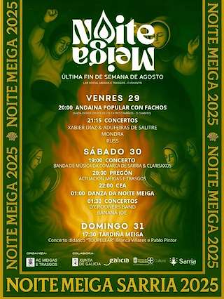 Fechas, información, programa, cartel, imágenes, mapa y ubicación de Noite Meiga  en  Sarria