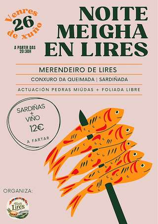 Fechas, información, programa, cartel, imágenes, mapa y ubicación de Noite Meigha de Lires (2026) en Cee
