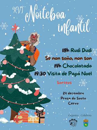 Fechas, información, programa, cartel, imágenes, mapa y ubicación de Nochebuena Infantil (2025) en Cervo