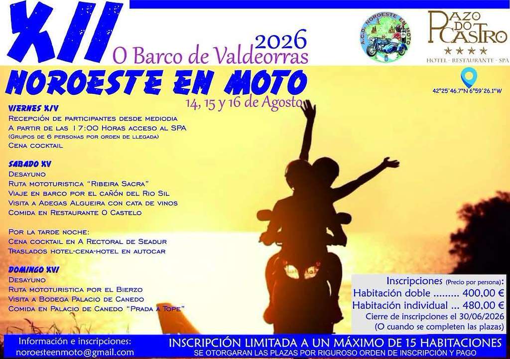 XII Noroeste en Moto (2026) en O Barco de Valdeorras