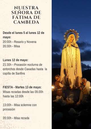 Nosa Señora de Fátima de Cambeda (2026) en Vimianzo