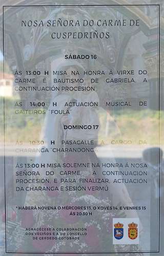 Nosa Señora do Carme de Cuspedriños (2026) en Cerdedo Cotobade