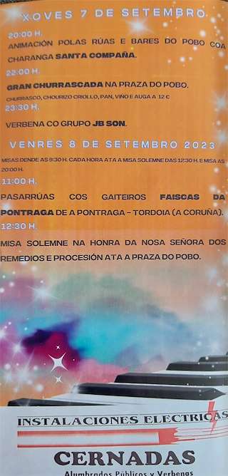 Nosa Señora dos Remedios de Teixeiro en Curtis