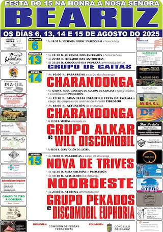Fechas, información, programa, cartel, imágenes, mapa y ubicación de Nosa Señora  en  Beariz