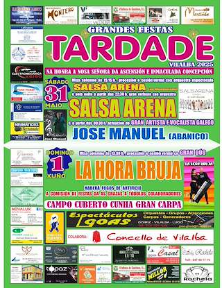 Fechas, información, programa, cartel, imágenes, mapa y ubicación de Nosa Señora da Ascensión e Inmaculada Concepción de Tardade  en  Vilalba