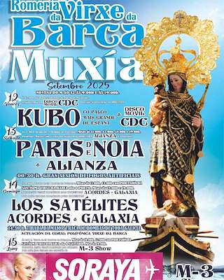Fechas, información, programa, cartel, imágenes, mapa y ubicación de Nosa Señora da Barca   en  Muxía