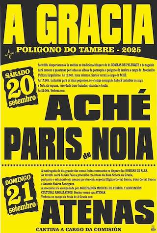 Fechas, información, programa, cartel, imágenes, mapa y ubicación de Nosa Señora da Gracia  en  Santiago de Compostela