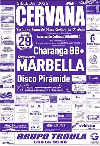 Fechas, información, programa, cartel, imágenes, mapa y ubicación de Nosa Señora da Piedade de Cervaña  en  Silleda