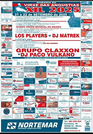 Fechas, información, programa, cartel, imágenes, mapa y ubicación de Nosa Señora das Angustias de Xil  en  Meaño
