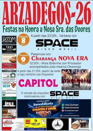 Fechas, información, programa, cartel, imágenes, mapa y ubicación de Nosa Señora das Dores de Arzadegos  (2026)  en  Vilardevós