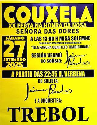 Fechas, información, programa, cartel, imágenes, mapa y ubicación de Nosa Señora das Dores de Couxela  en  Ribadeo