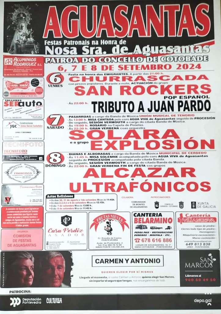 Nosa Señora de Aguasantas  en Cerdedo-Cotobade