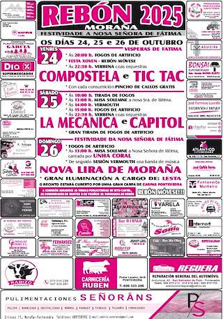 Fechas, información, programa, cartel, imágenes, mapa y ubicación de Nosa Señora de Fátima de Rebón  en  Moraña