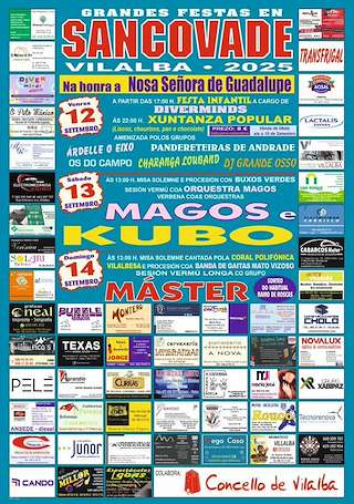 Fechas, información, programa, cartel, imágenes, mapa y ubicación de Nosa Señora de Guadalupe de Sancovade  en  Vilalba