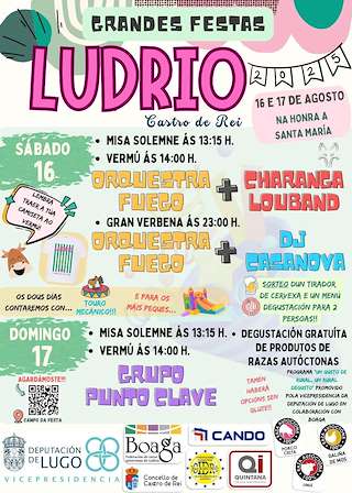 Fechas, información, programa, cartel, imágenes, mapa y ubicación de Nosa Señora de Ludrio  en  Castro de Rei