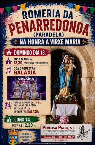 Fechas, información, programa, cartel, imágenes, mapa y ubicación de Nosa Señora de Penarredonda (2026)  en  Paradela