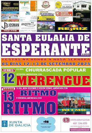 Fechas, información, programa, cartel, imágenes, mapa y ubicación de Nosa Señora de Santa Eulalia de Esperante   en  Lugo