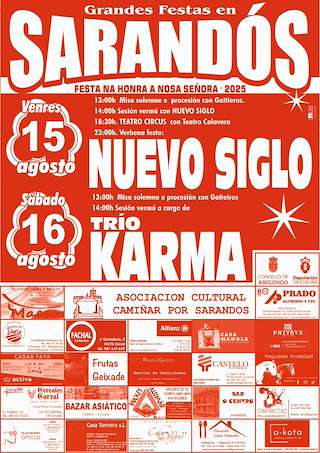 Fechas, información, programa, cartel, imágenes, mapa y ubicación de Nosa Señora de Sarandós  en  Abegondo