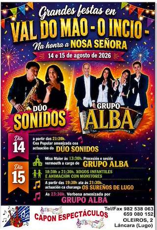 Fechas, información, programa, cartel, imágenes, mapa y ubicación de Nosa Señora de Val do Mao (2026) en O Incio