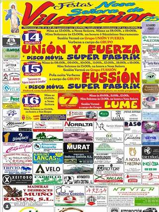 Fechas, información, programa, cartel, imágenes, mapa y ubicación de Nosa Señora de Vilamaior  en  Santa Comba