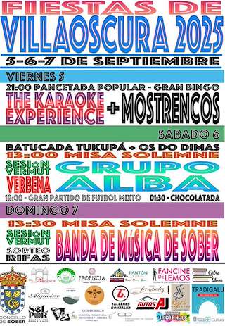 Fechas, información, programa, cartel, imágenes, mapa y ubicación de Nosa Señora de Vilaoscura  en  Sober