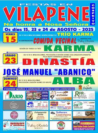 Fechas, información, programa, cartel, imágenes, mapa y ubicación de Nosa Señora de Vilapene  en  Cospeito