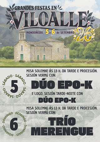 Fechas, información, programa, cartel, imágenes, mapa y ubicación de Nosa Señora de Viloalle (2026) en Mondoñedo
