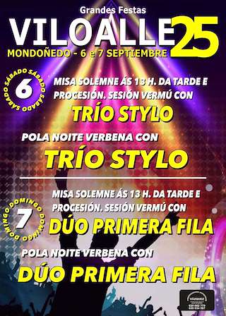 Fechas, información, programa, cartel, imágenes, mapa y ubicación de Nosa Señora de Viloalle  en  Mondoñedo