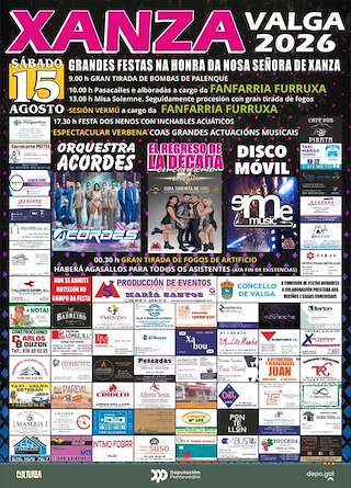 Fechas, información, programa, cartel, imágenes, mapa y ubicación de Nosa Señora de Xanza (2026) en Valga
