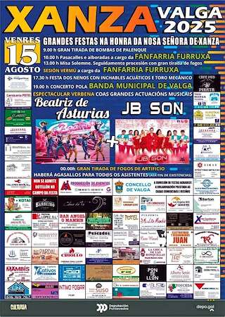 Fechas, información, programa, cartel, imágenes, mapa y ubicación de Nosa Señora de Xanza  en  Valga