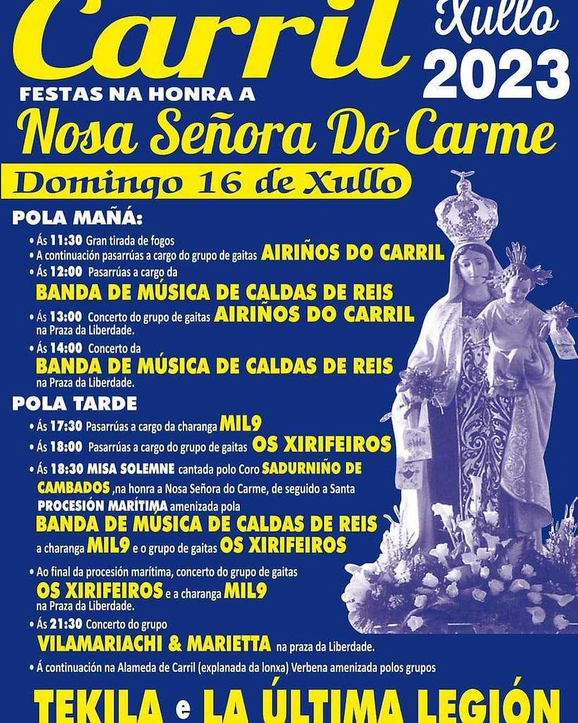 Nosa Señora do Carme de Carril en Vilagarcía de Arousa