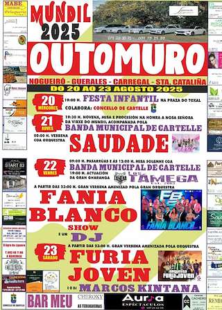 Fechas, información, programa, cartel, imágenes, mapa y ubicación de Nosa Señora do Mundil de Outomuro  en  Cartelle