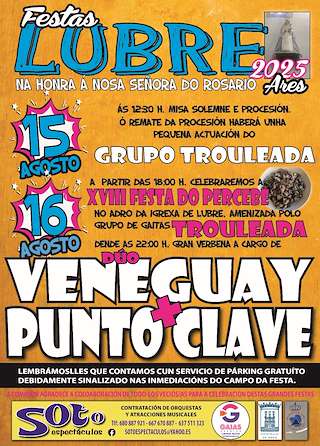 Fechas, información, programa, cartel, imágenes, mapa y ubicación de Nosa Señora do Rosario de Lubre - XVIII Festa do Percebe  en  Ares