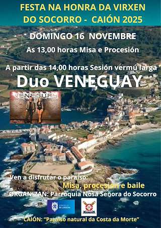 Fechas, información, programa, cartel, imágenes, mapa y ubicación de Nosa Señora do Socorro de Caión  en  A Laracha