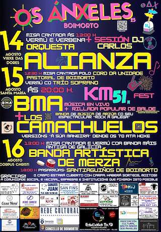 Fechas, información, programa, cartel, imágenes, mapa y ubicación de Nosa Señora dos Dores, Corpus e Santa María de Os Ánxeles  en  Boimorto