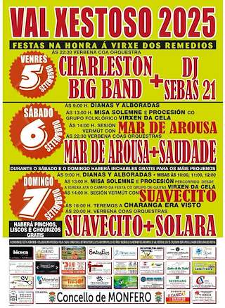 Fechas, información, programa, cartel, imágenes, mapa y ubicación de Nosa Señora dos Remedios do Val de Xestoso  en  Monfero