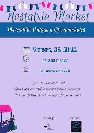 Fechas, información, programa, cartel, imágenes, mapa y ubicación de Nostalxia Market  en  Viveiro