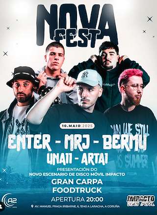 Fechas, información, programa, cartel, imágenes, mapa y ubicación de Nova Fest   en  Laracha