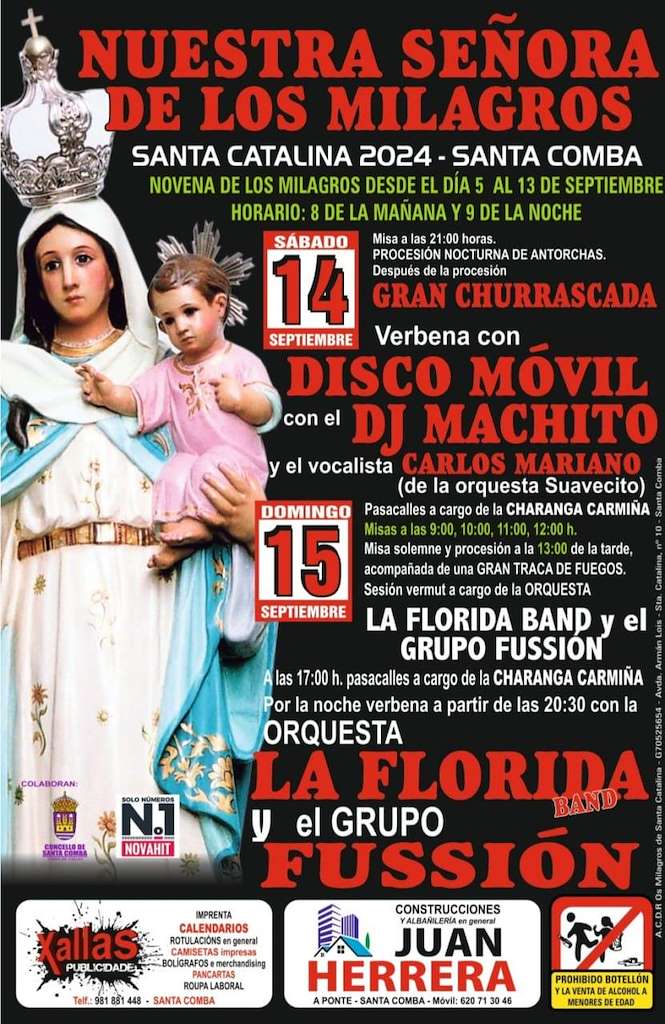 Nuestra Señora de los Milagros de Santa Catalina (2023) en Santa Comba