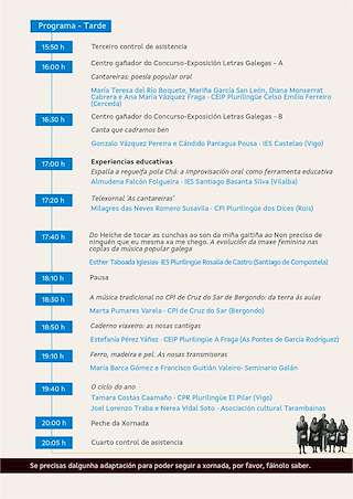 Xornada do Día das Letras Galegas (2026) en Santiago de Compostela