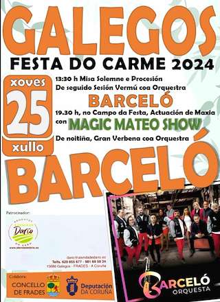 O Carme de Galegos en Frades