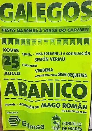 O Carme de Galegos en Frades