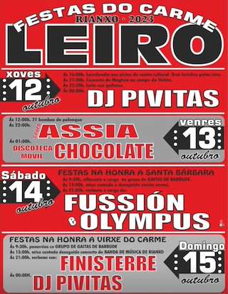 O Carme de Leiro en Rianxo