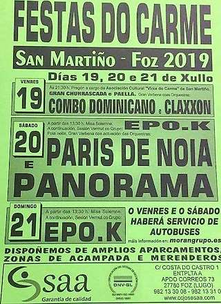 O Carme de San Martiño en Foz