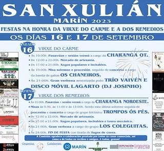 O Carme e Virxe dos Remedios de San Xulián en Marín