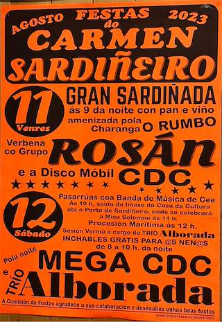 O Carmen de Sardiñeiro (2026) en Fisterra