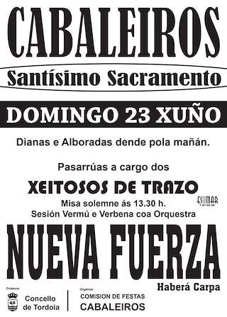 O Sacramento de Cabaleiros en Tordoia