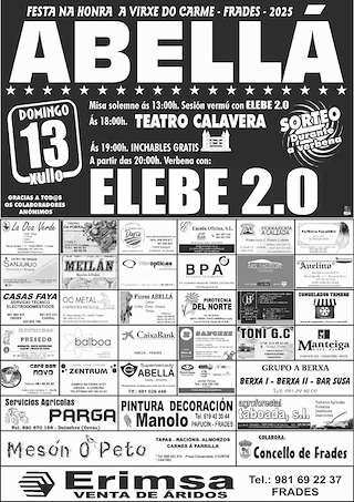 Fechas, información, programa, cartel, imágenes, mapa y ubicación de O Carme de Abellá  en  Frades