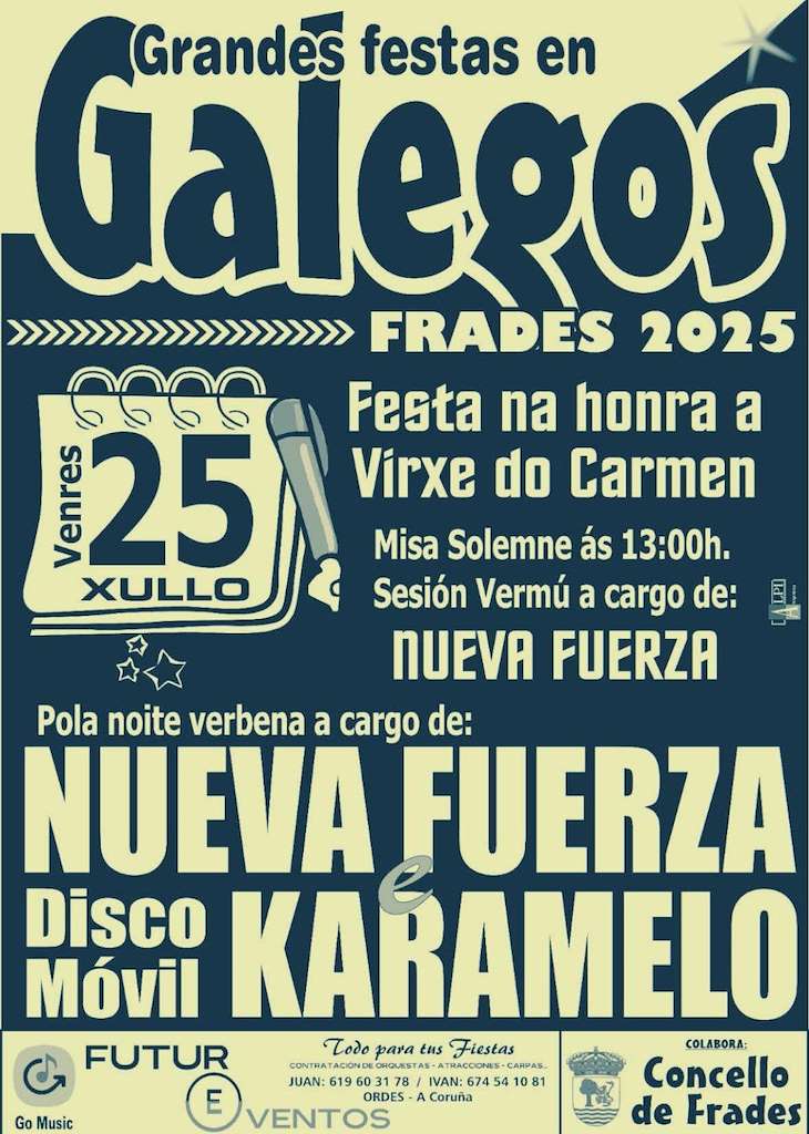 O Carme de Galegos (2025) en Frades